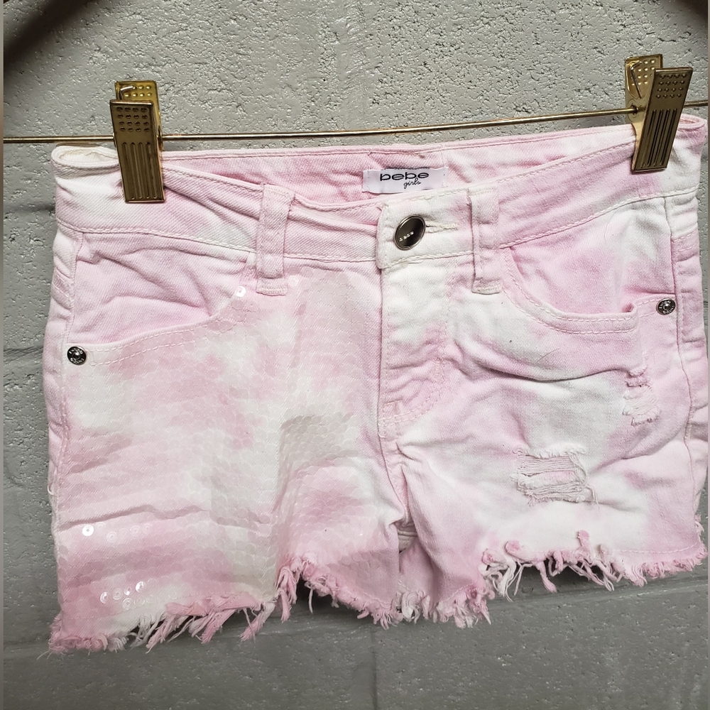 bebe  pink Jeans short size 7